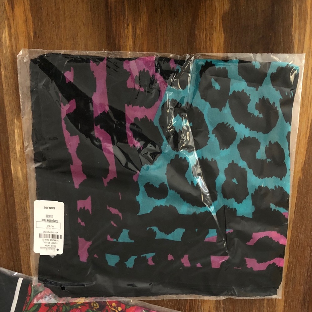 NWT multicolored leopard print Scarf